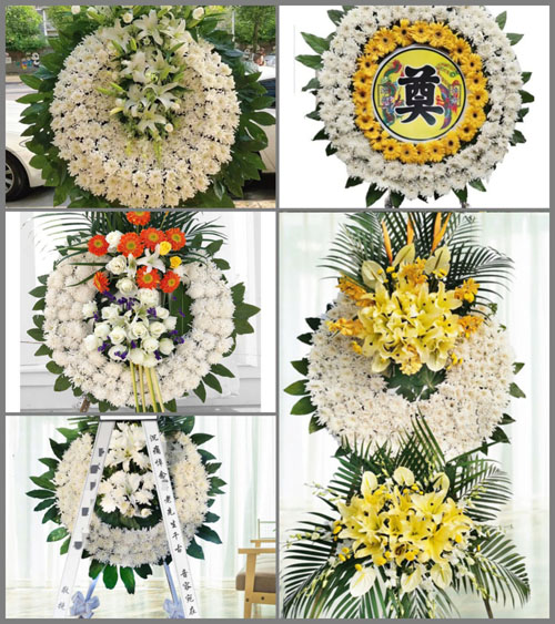 山西晋中左权县龙泉乡草亭村花圈速递